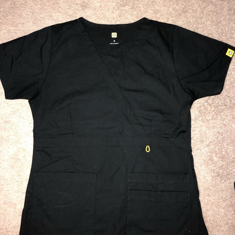 WonderWink Black Scrub Top - W’s Size S